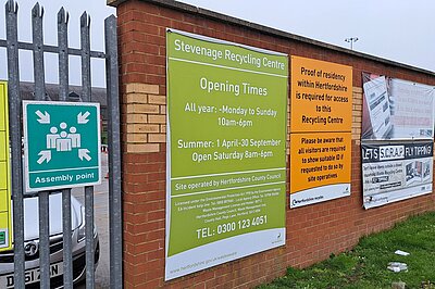 HCC waste disposal site in Stevenage