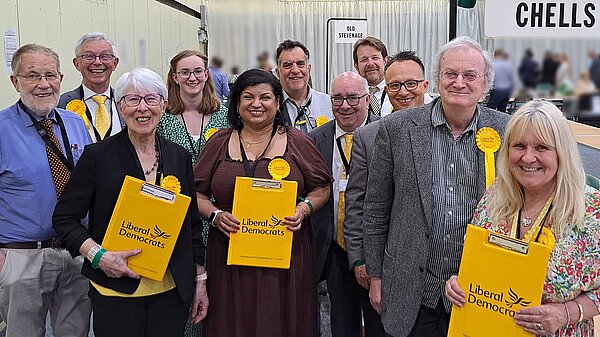 Stevenage Borough Stevenage Lib Dems at election count